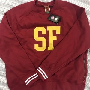 NIKE SF 49ers crewneck sweater sz 2XL